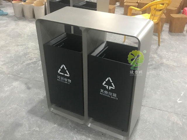 福田城市形象更新戶外分類垃圾桶定制廠家生產(chǎn)圖