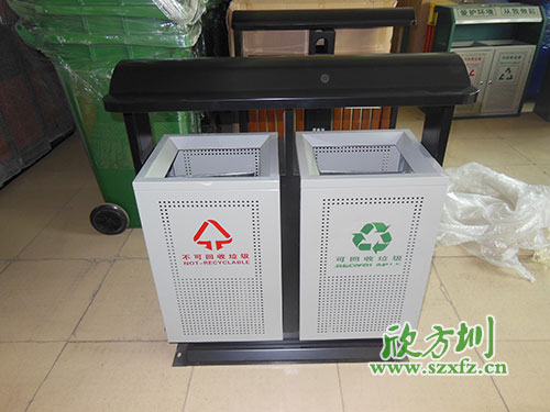 貴陽物業(yè)戶外鋼板沖孔垃圾桶，客戶的二次選擇。