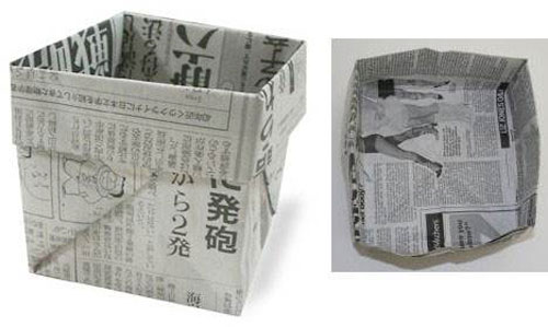 用紙折垃圾桶手工怎么折，學(xué)手工制作折紙垃圾桶